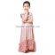 modern style unique design formal baby girl beautiful pink sleeveless dress little girl summer party dress