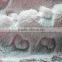 heart embroidery pv plush fabric
