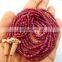 Natural Faceted Red Ruby Roundel Beads, Ruby Beads Strand
