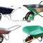 WH9600, Hard wood handle bar two wheel largest capacity wheelbarrow, suible for farm and garden
