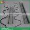 greenhouse film lock channel with spring wire, wiggle wire base slot