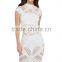 White Hit or Mesh Net Insert Sexy Women Polyster Spandex Bodycon Dress PW-LC61279