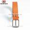 Yellow Cheap Dot Leather Belt for Men