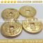 Custom gold coin/challenge coin/gold plated tungsten coin/Gold tin alloy plating for variety use made in China