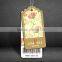 Custom design fashional paper garment hang tag for clothing