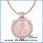 Round interchangeable Pendant Anchor Coin Necklace For Women