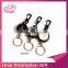 Creative metal retractable reel keychains with wire rope anti-lost