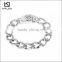 Wholesale fashion high quality polished titanium stainless steel men's anchor bracelet