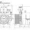 Elevator gearless traction machine WYJ250F series