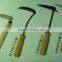 King kong and stainless steel head sickle with wooden handle