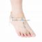 Fashion anklet with toe rings tima anklets