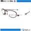 Newest unique outstanding small slim lovely metal half frame folding foldaway reading glasses for man with aluminium case