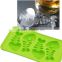 freeze fishbone shape creative 100% food grade silicone ice cube tray cooling drink