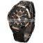 CURREN Rose Gold Black Men's Stainless Steel Analog Sport Quartz Wrist Watch