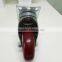 JY-403|Stem swivel caster with brake|Red medium duty industrial wheel|Mute universal rubber truckle