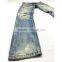 Custom High quality vintage wash distressed Japanese selvedge jeans denim selvedge denim jeans(LOTR011)