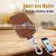 Security fashion small male leather purse with bluetooth