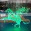 L1.8*W0.6*H1.5m fiber crystal chandelier 0.75mm fiber chandelier with color gradual change