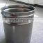 5 gallon round tinplate pail with lid