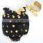 Seaside Bella Romper.Baby Swim Wear.Gold Dot Design With Headband.