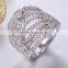 2016 Fashionable Silver Ring Cz Stone Silver Rings For Women