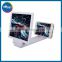 For 3D Movie Video Portable 8.2" Camouflage Enlarge 3 times of Mobile Phone Screen Magnifier Amplifier HD Expander Stand Holder