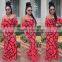 Bonvatt Sexy Irregular Digital Print Dress Print Long Skirt Bandage Dress