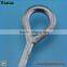 5/8'' carbon steel HDG pole line hardware galvanized oval eye bolts