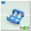 Custom sheet metal punching bending aluminum steel parts ewith blue color