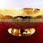 New Design gold and silver plated brass bowl with embossing designs