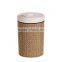 Plastic Open Top Structure Flip Round Trash Can Dustbin Trash Bin 10L