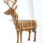 The elk Home Furnishing Decor craft ornaments creative wooden crafts European wood ornaments(Middle size)