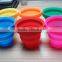 Lovely Portable Silicone Retractable Outdoor Travel Camping Folding Cup