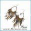 Top design multicolor beads tassel drop earrings, tassel earrings women