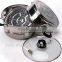 stainnless steel 18/8 steamer pot with Mirror polish & Two-double layer