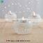 snow scene cylinder glass candle jars
