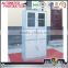 Steel filing cabinet with drawers glass door medical cabinet for hospital