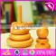 Creative educational baby stacking ring toys wooden block stacking games for kids W13D120