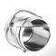 stainless steel Double wall champagne ice bucket with lid & handle