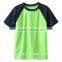 fashion sport dry fit polyester kids raglan sleeve t shirt