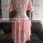 Pink crop top and skirt dance dress for women QQ041