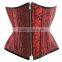 NEW Rain Red Flower Printed Ann Cherry Sexy Women's Corset Latex Waist Training Cincher