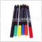 2.0mm fiber tipped permanent fabric marker with 25 colors+OEM color 6pcs per poly bag #FM206