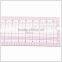 Kearing 5*50cm length flexible sandwich line plastic grading ruler for sewing design# 8002