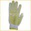 Non slip cotton glove Industrial pvc dotted cotton workplace String Knit safety gloves with Dots