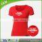 Highly customizable 100% polyester v-neck t-shirt