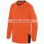 Youth Block Out Long Sleeve Jersey Pad Print Label Contrast Color Side Panel Tee 100% Polyester Wicking Moisture Athletic Tops