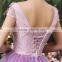 MGOO Elegant New Arrival Off Shoulder Purple Quinceanrea Dress For Girl Formal Gradution Applique Prom Dress YDYS15B0079