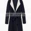 Woven Women Winter Long Cashmere Wool Coat