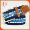 Factory price unisex colorful braided fabric woven elastic belt